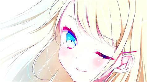 Anime Girl Winking Drawing