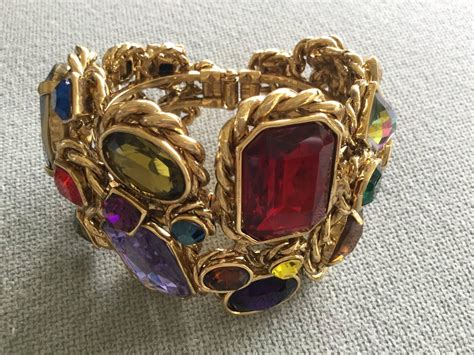 Huge Butler And Wilson Vintage Cuff Bracelet. 1980's. at 1stdibs