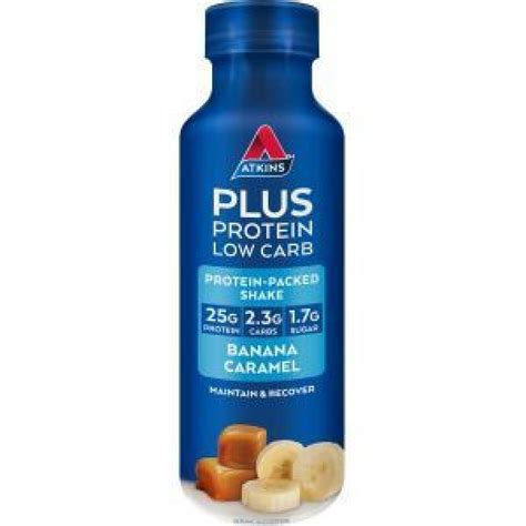 Atkins Plus Protein Shake Banana Caramel Reviews - Black Box