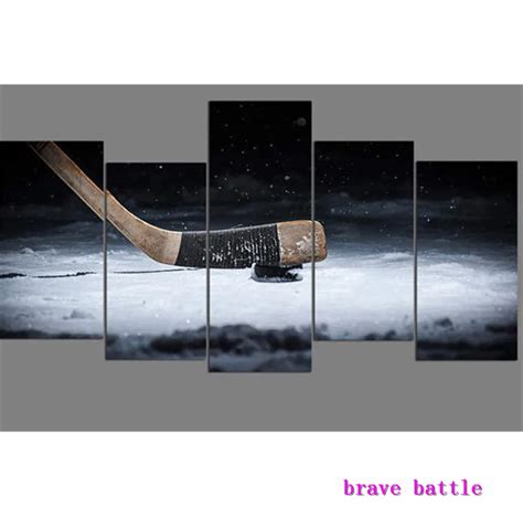 Hockey Stick Canvas Painting Living Room Home Decor Modern Mural Art ...