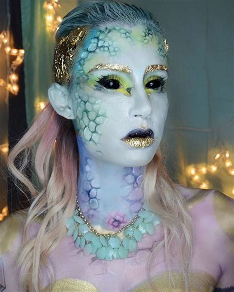 A little throwback to last month with a close up of my mermaid #makeup ! Working on a few new ...