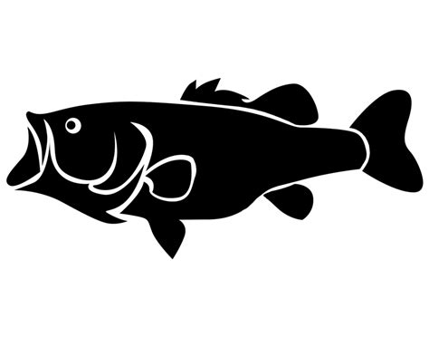 bass fish silhouette clipart 10 free Cliparts | Download images on ...