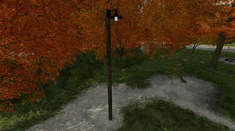 Old Wooden Light Poll v 1.0 - FS22 Mods