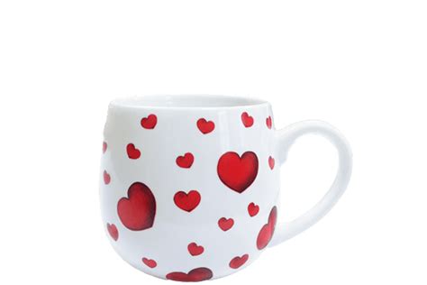 12 oz Porcelain Hearts Coffee Mug | Community Coffee
