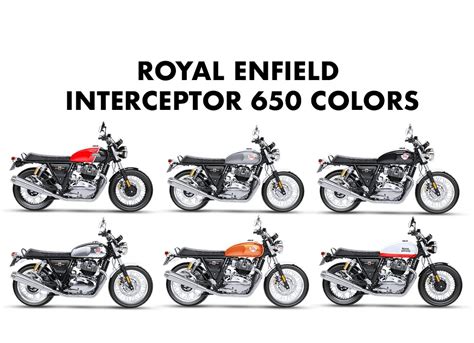 Royal Enfield Interceptor 650 Colors: Six Color Options - GaadiKey