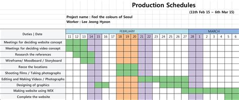 How To Make A Production Schedule In Excel ~ Excel Templates