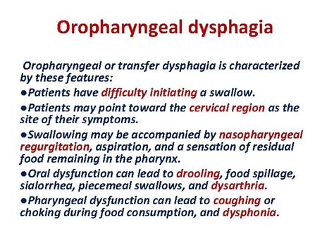 In the name of GOD Dysphagia Dysphagia is