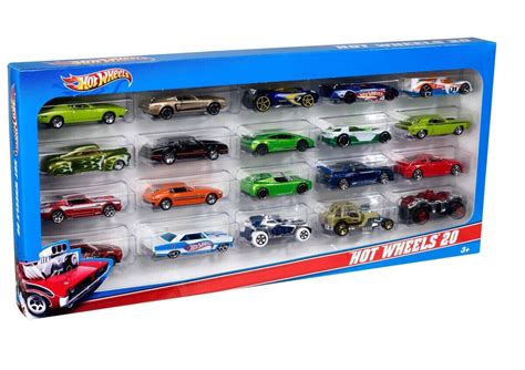 Mattel Hot Wheels Toy Cars Collection of 20 Boxed Set Pack Birthday ...