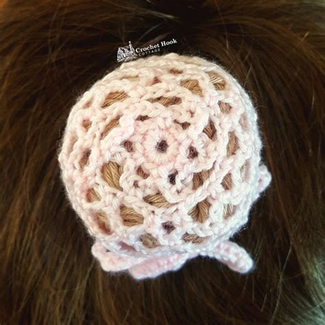 Crochet Hair Bun Covers Hair Snoods Acrylic Nylon Blend - Etsy