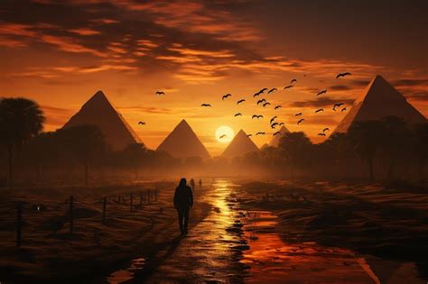 Premium AI Image | Vibrant landscape of the egypt