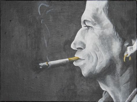 Keith Richards Smoking by kazarinoff on DeviantArt