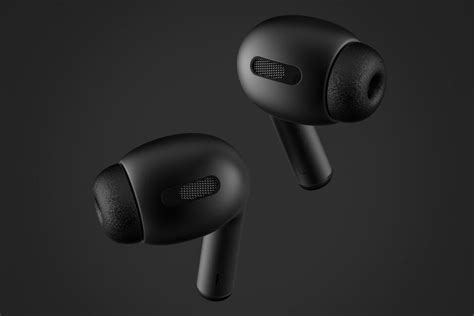 New AirPods 3 Concept Design With Matte Black Color - MobyGeek.com