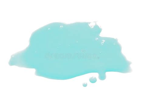 Water On White Background. Spilled Water Puddle Isolated On White Background. Stock Image ...