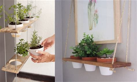 Hanging Plant Shelf for Better Indoor & Outdoor Decoration