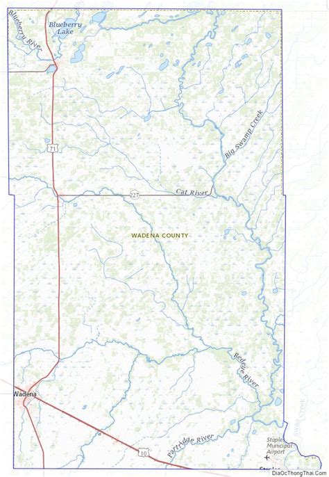 Map of Wadena County, Minnesota - Địa Ốc Thông Thái