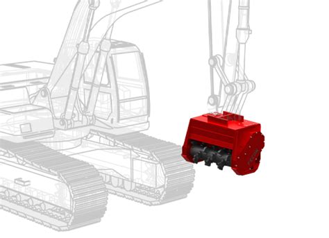 Excavator 12-20 Ton | Excavator Mulching Head | FECON Forestry Mulchers