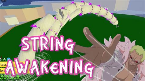 String Awakening Showcase + PVP! | Blox fruits - YouTube