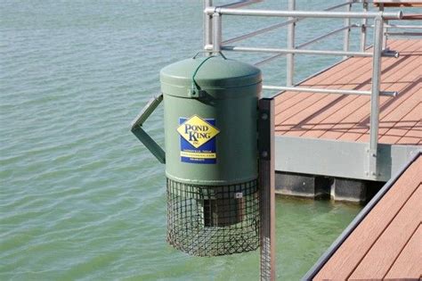 Floating Dock Mounted Fish Feeder $600 | Fish feeder, Automatic fish ...