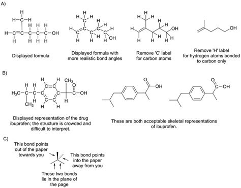 Displaying molecules using a skeletal representation The skeletal... | Download Scientific Diagram