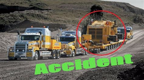 Heavy Equipment Accidents caught on tape . Trucks Disasters - Trucks fails , skills #6 - YouTube