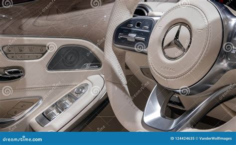 Mercedes Benz S 560 Cabriolet Car Interior Editorial Image - Image of ...