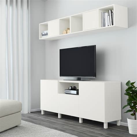 BESTÅ / EKET Mueble TV y armario, blanco, 70 x210 cm, - IKEA
