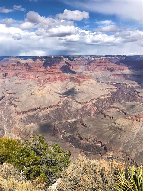 Pima Point Scenic Overlook At Grand Canyon National Park