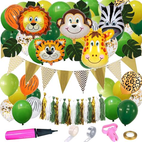 Safari theme party supplies, Jungle Safari Animals Garland, Baby shower ...