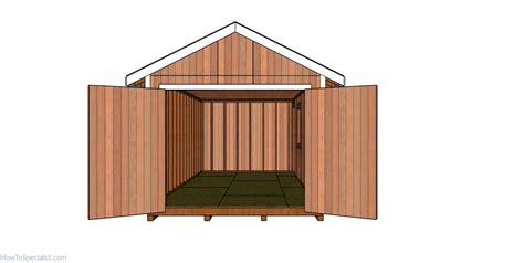 10x20 Gable Shed Plans - Free PDF Download | HowToSpecialist - How to ...