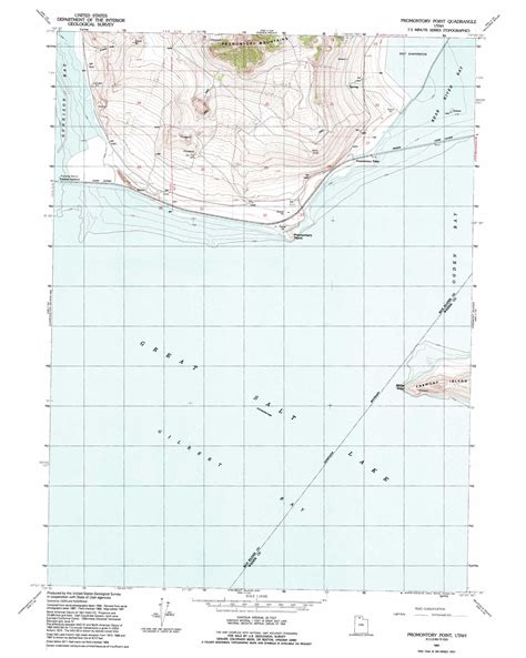 Promontory Point topographic map, UT - USGS Topo Quad 41112b4