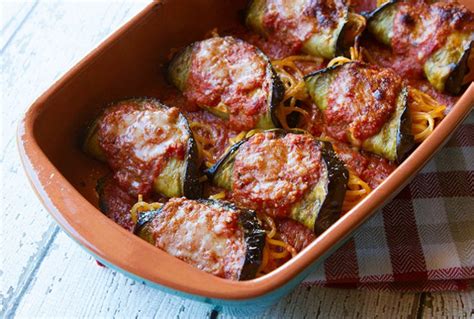 Sicilian Spaghetti Stuffed Eggplant Rollups {Involtini di Melanzane} | Italian Food Forever