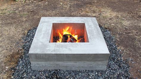 Build a classic concrete fire pit with a modern look