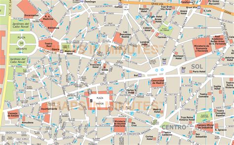 royalty free madrid illustrator vector format city map