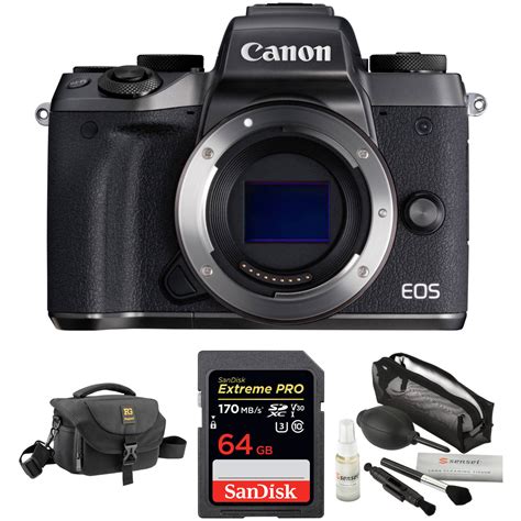 Canon EOS M5 Mirrorless Digital Camera with Accessories Kit