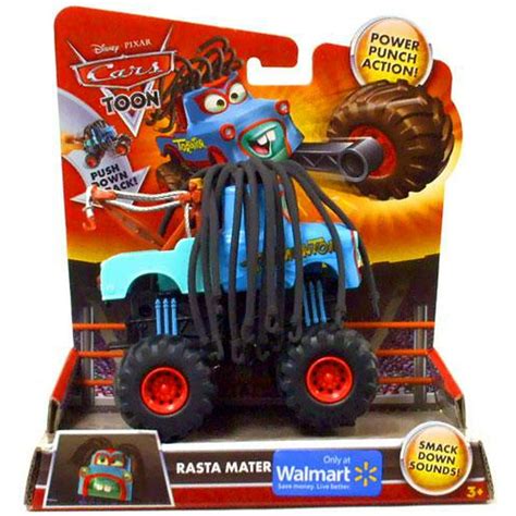 Disney Cars Cars Toon Monster Trucks Rasta Mater Exclusive Plastic Car - Walmart.com - Walmart.com