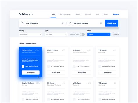 Search Results xd senior sort corporate find design cards career job filter results search page ...