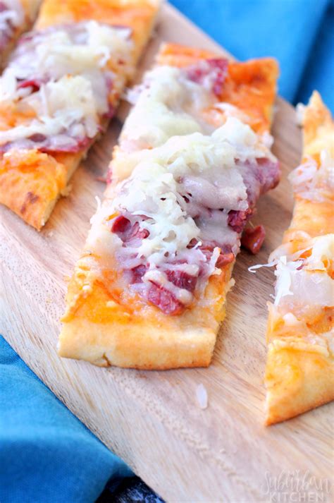 Reuben Pizza Recipe - My Suburban Kitchen