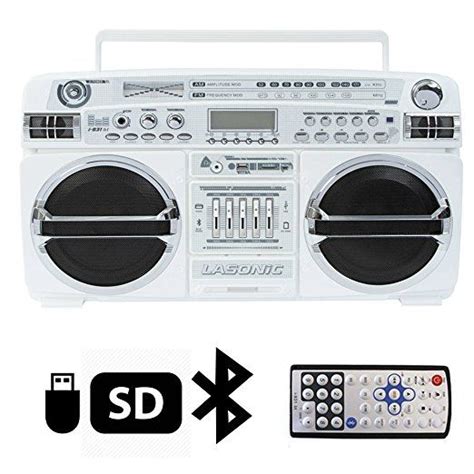 Lasonic i-931BT Portable AM/FM Radio Bluetooth Ghetto Blaster Boombox ...