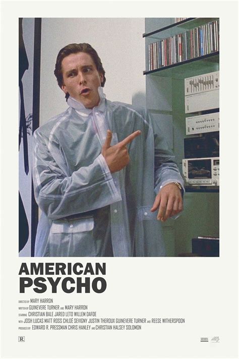 American Psycho alternative movie poster Visit my Store https://society6.com/andrewkwan ...