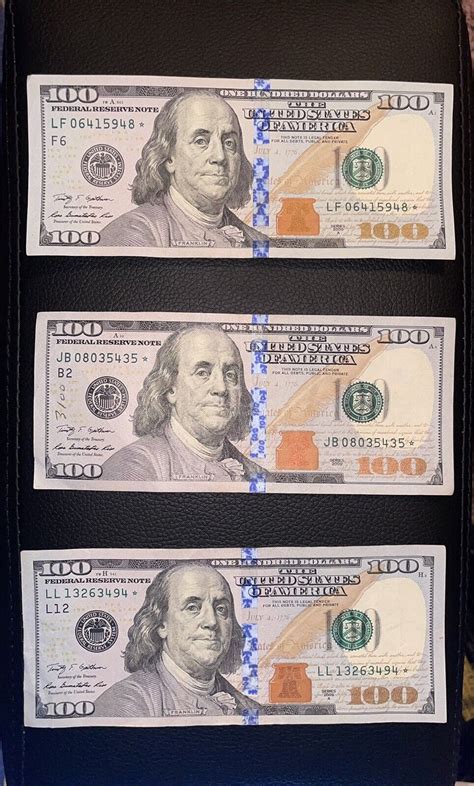 (3) 2009 A $100 Dollar Bill Star Note Rare | eBay