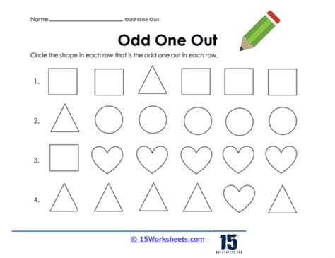 Odd One Out Worksheets - 15 Worksheets.com