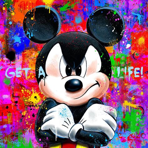 Mickey Mouse pop art kunst af Helt Sort – Helt Sort Galleri