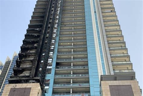 Massive Fire Consumes Skyscraper Near World's Tallest Building Burj ...