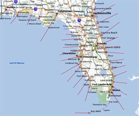 Florida Panhandle Map - Mexico Beach Florida Map - Printable Maps