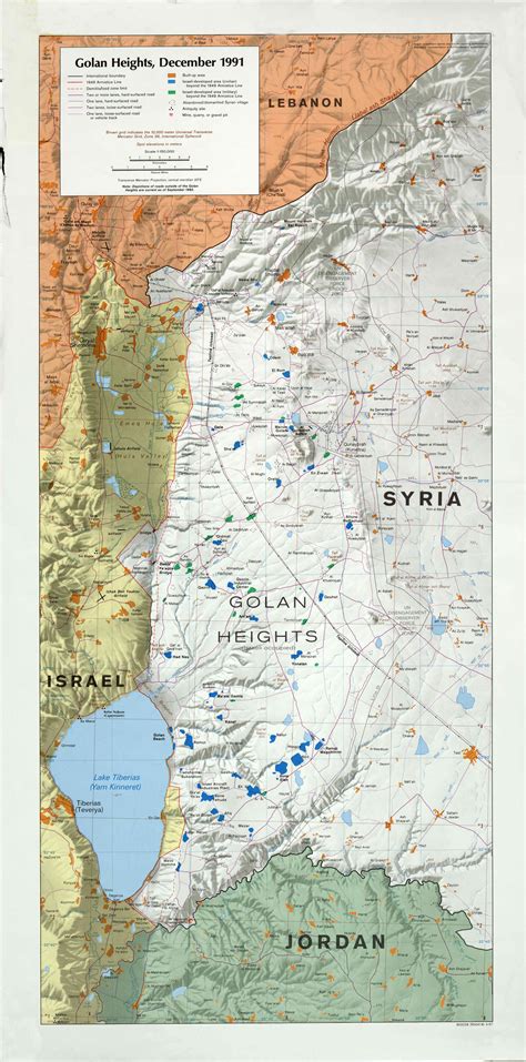 Golan Heights Map | Beautiful Scenery Photography