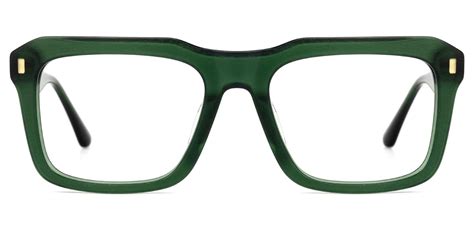 Destiny Square Green Glasses