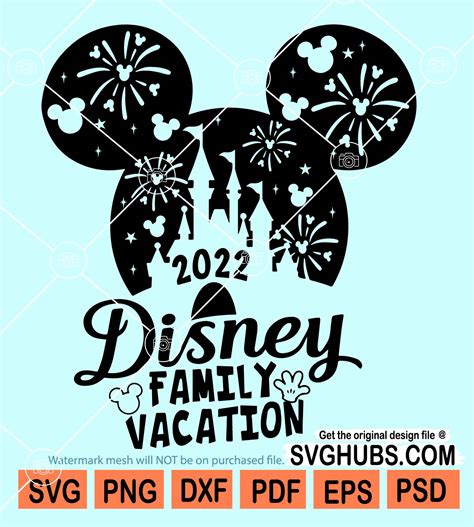 Disney Christmas 2022 SVG Mickey Minnie Mouse Disneyland Castle ...