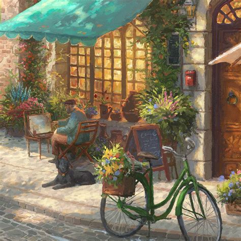 Italian Café – Limited Edition Art | Thomas Kinkade Studios | Thomas kinkade paintings, Thomas ...