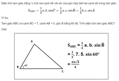 9+ Công thức tính diện tích tam giác lớp 10: Vuông, Thường, Cân, Đều