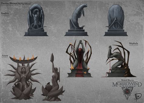 Beyond Skyrim: Daedric Shrines by Nicolò RivelloSome concepts that will be used for the in-game ...